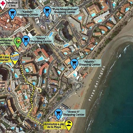 Apartament Playa Del Ingles, 4 Min A Pie De La Playa Maspalomas  Zewnętrze zdjęcie